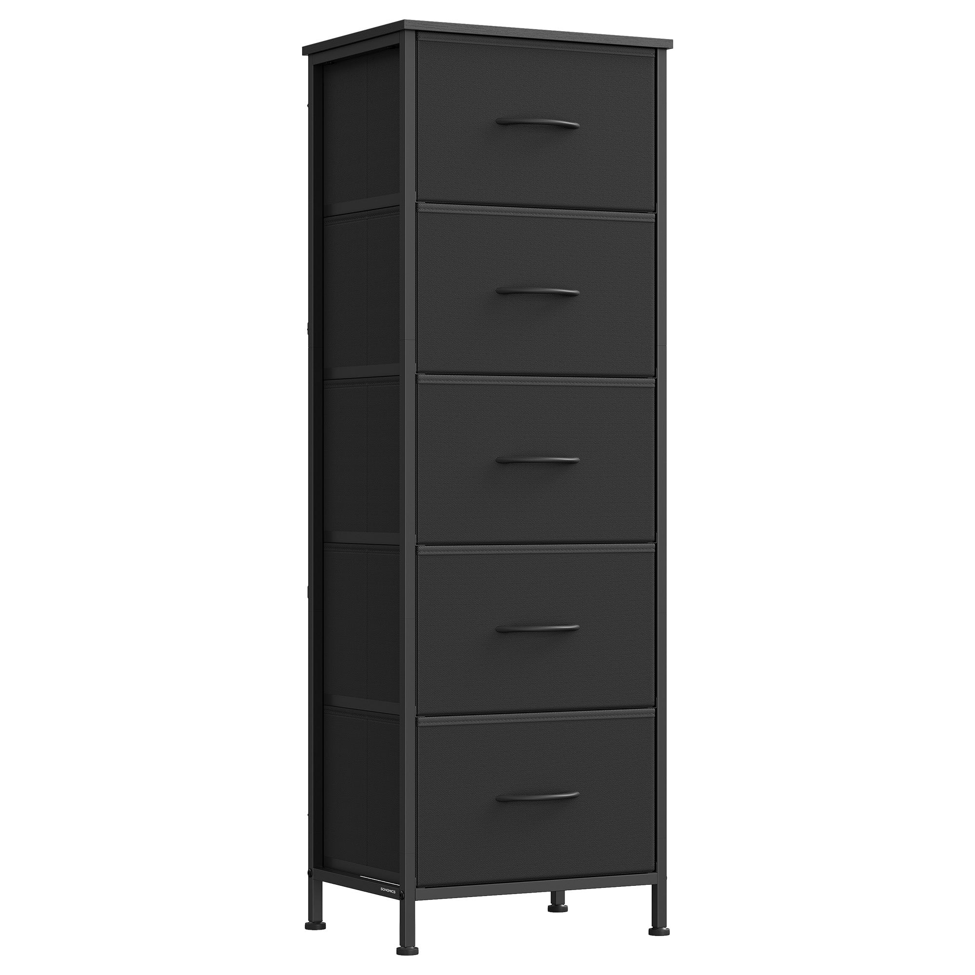 5 Drawer Dresser - Steel Frame - 46 Inch Tall Storage Organizer