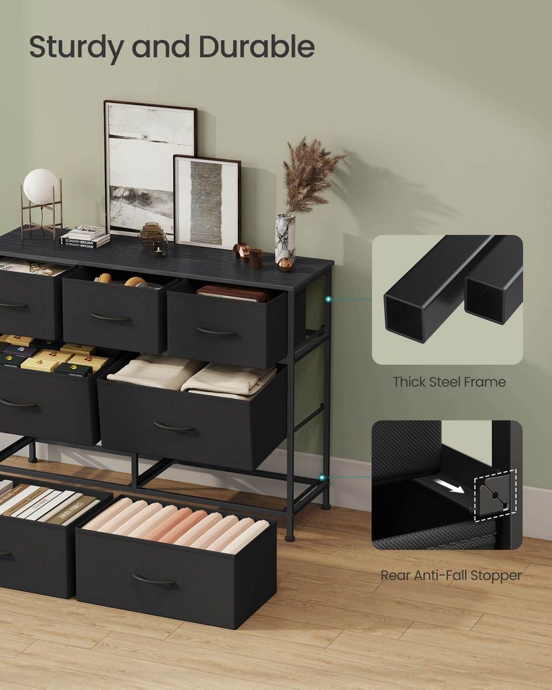 Dresser For Bedroom - Storage Organizer - TV Stand With Drawers