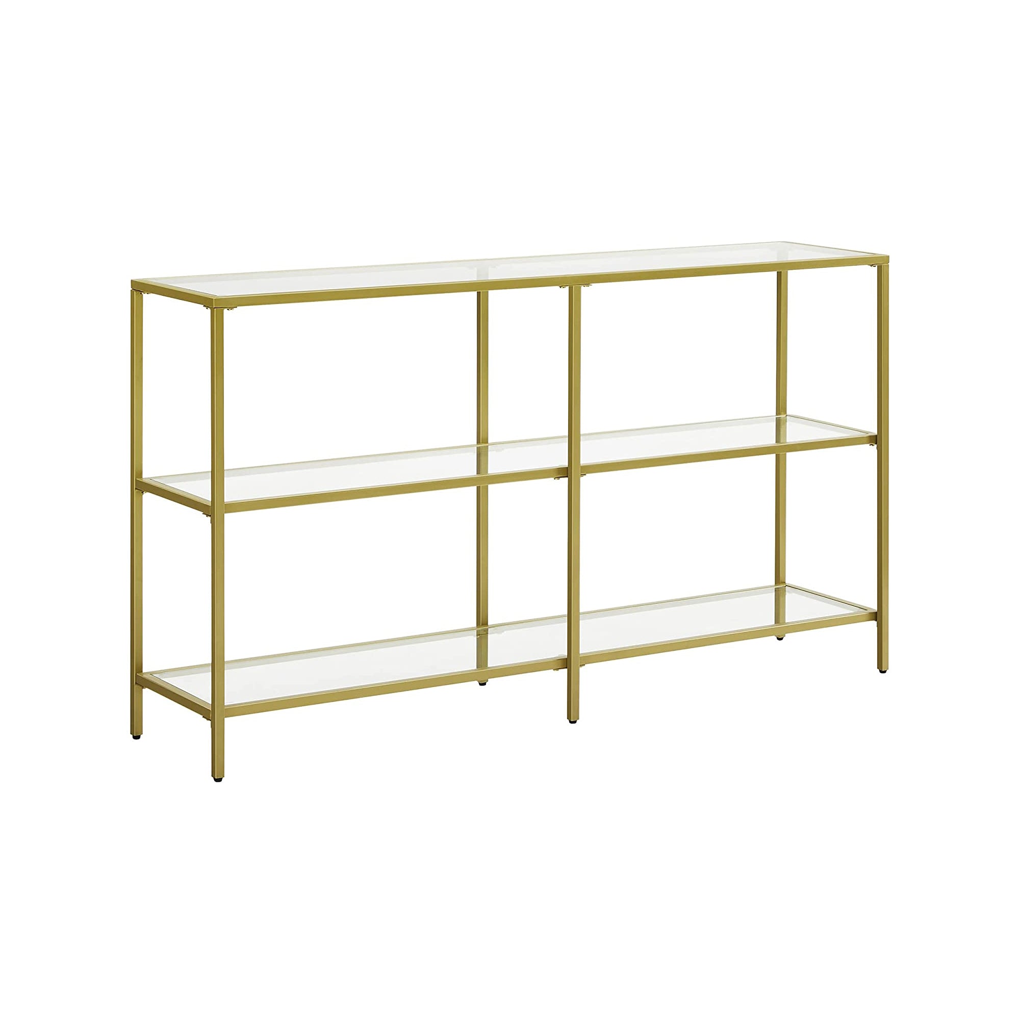 Console Table - 39.4 Inch - 3 Shelf Glass Storage