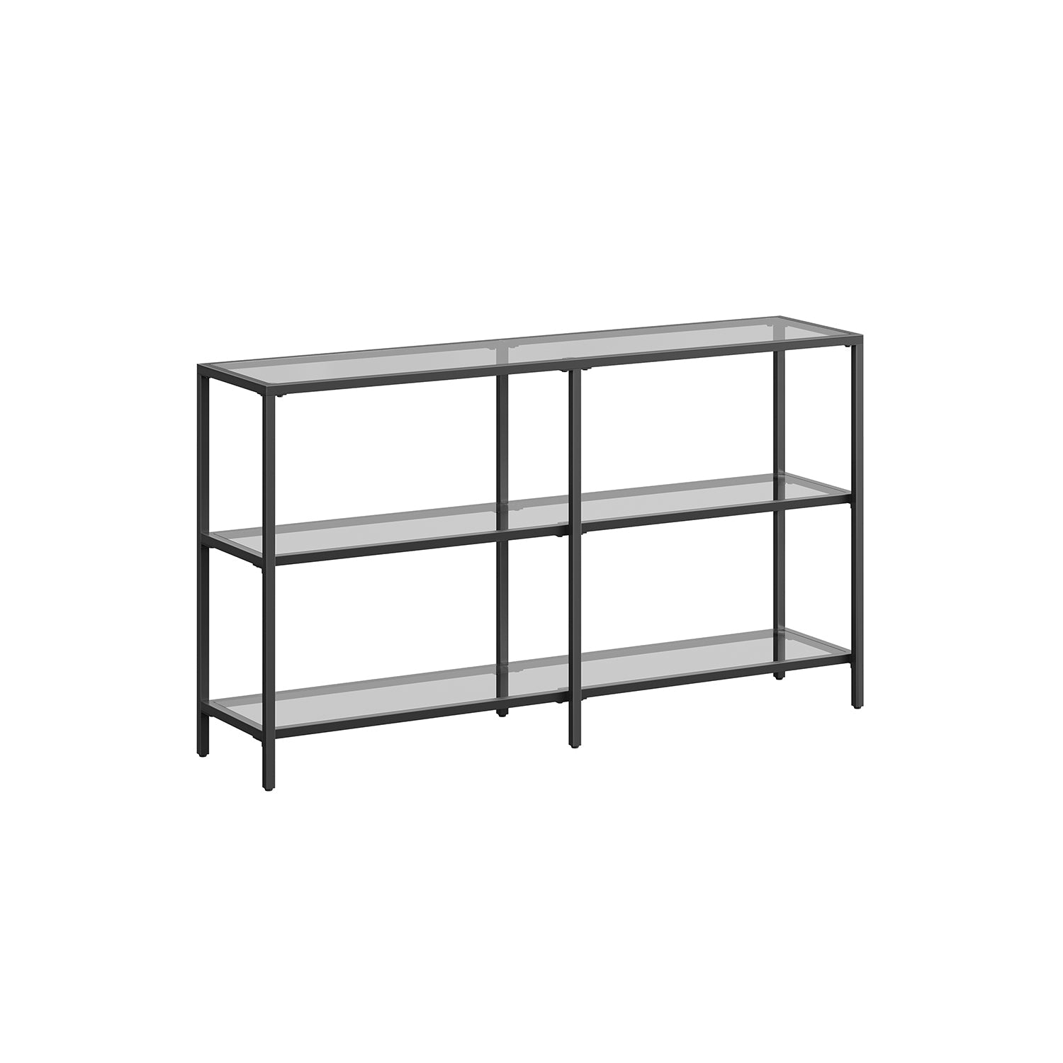 Console Table - 39.4 Inch - 3 Shelf Glass Storage