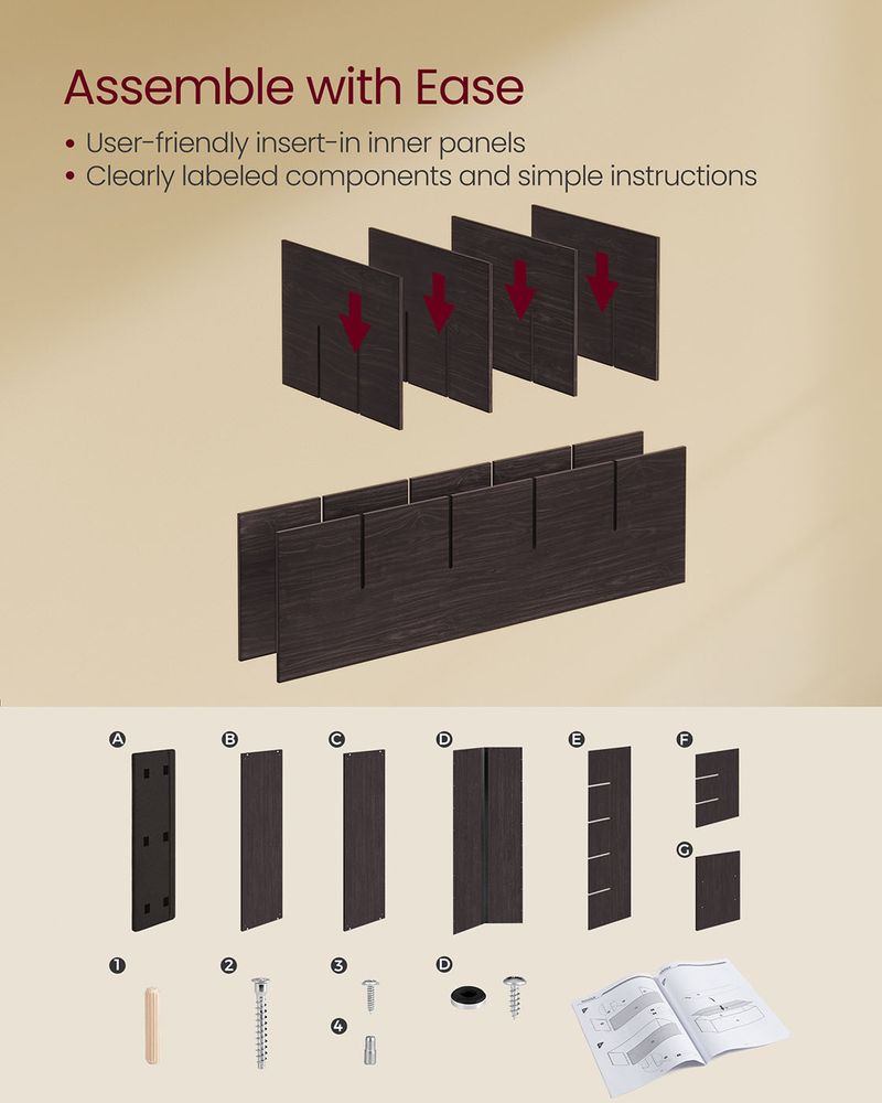 Shoe Bench With Cushion - 15 Compartments Storage - Entryway