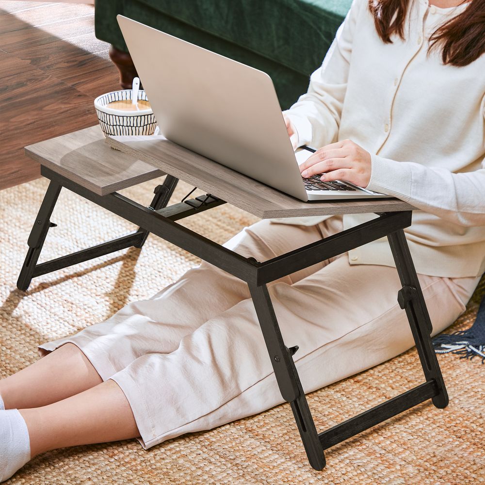 Laptop Desk - Adjustable Tilting Top - For Bed Or Sofa