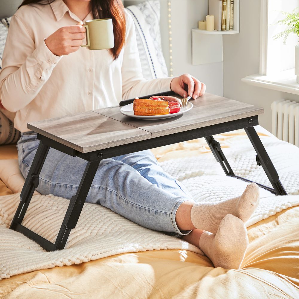 Laptop Desk - Adjustable Tilting Top - For Bed Or Sofa