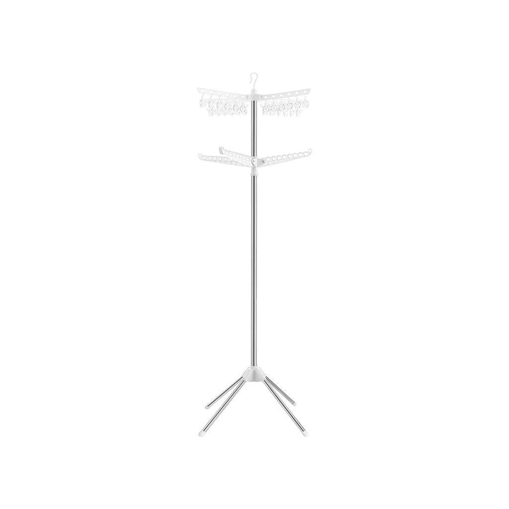 Clothes Drying Rack - 1–3 Tier Folding - 360° Rotating Arms