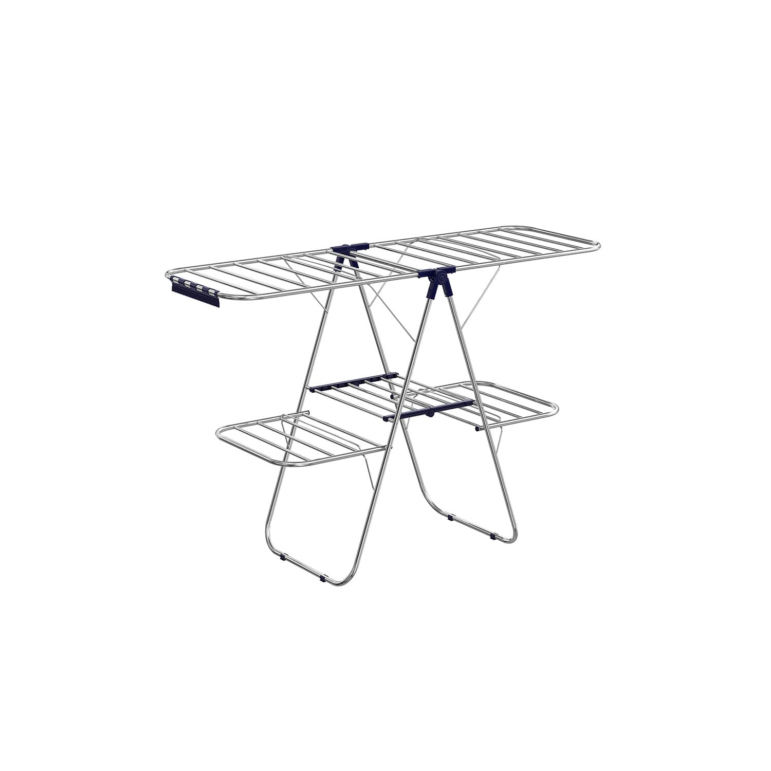Clothes Drying Rack - Foldable 2 Level - Adjustable Height Wings