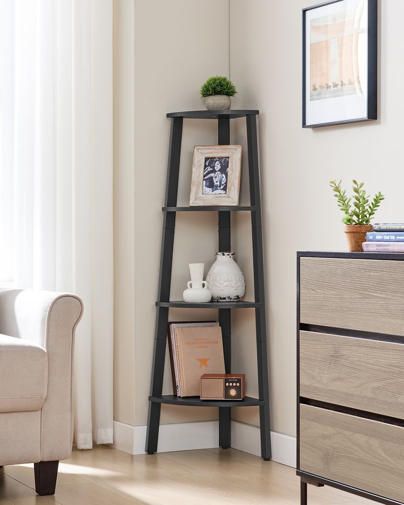 Corner Shelf Stand - 4 Tier - Floor Standing Storage