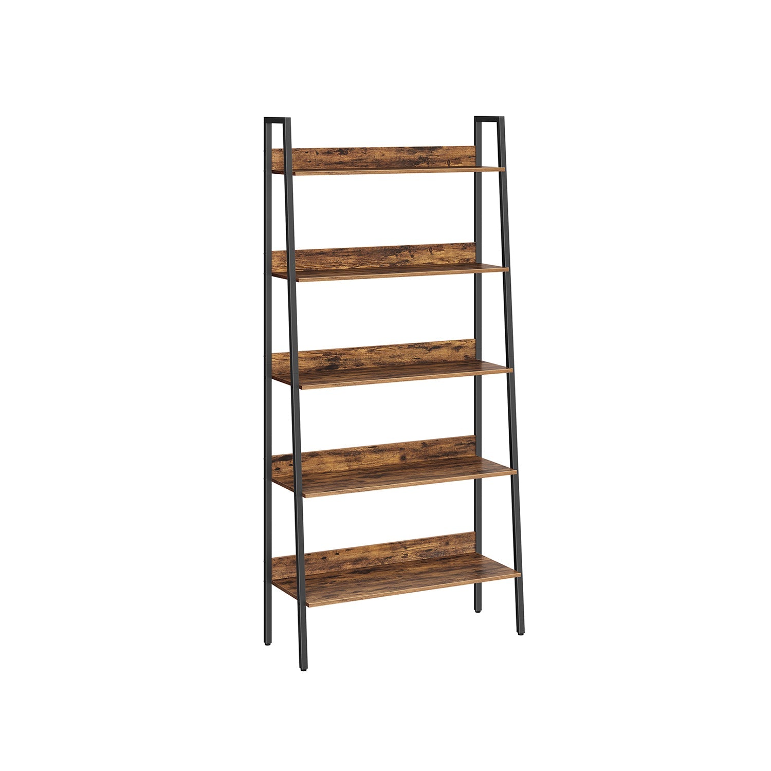 Ladder Shelf - 4 Tier Slim - Metal Frame Storage Shelf