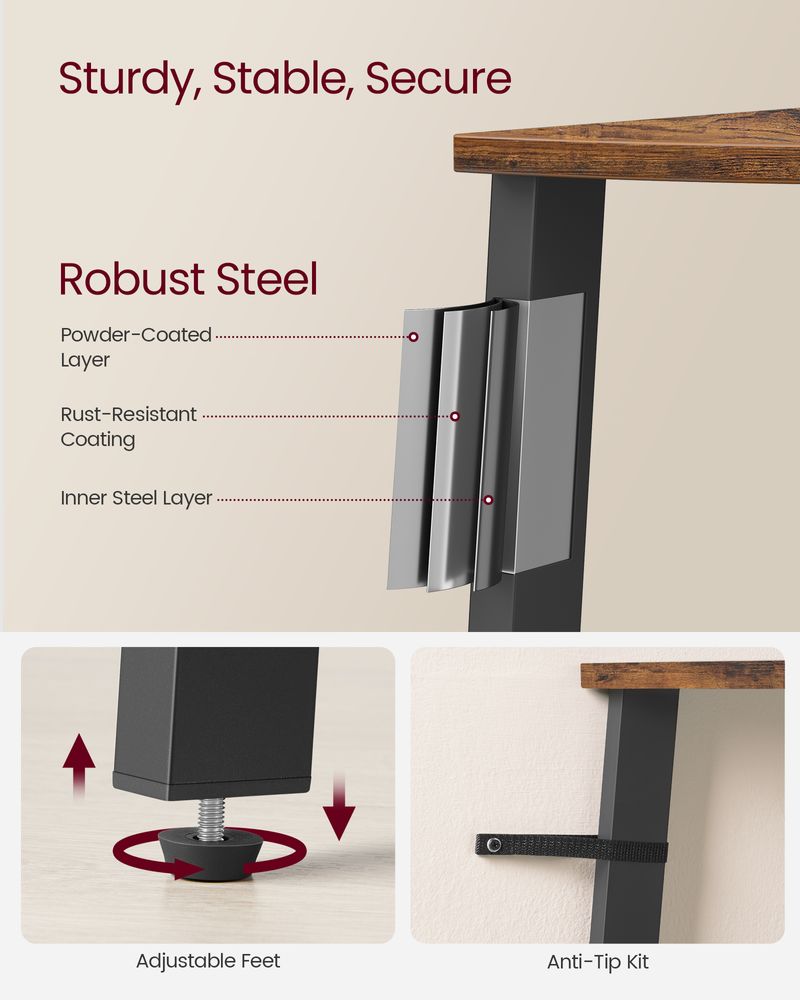 Corner Shelf - Industrial 5 Tier - Floor Standing Storage