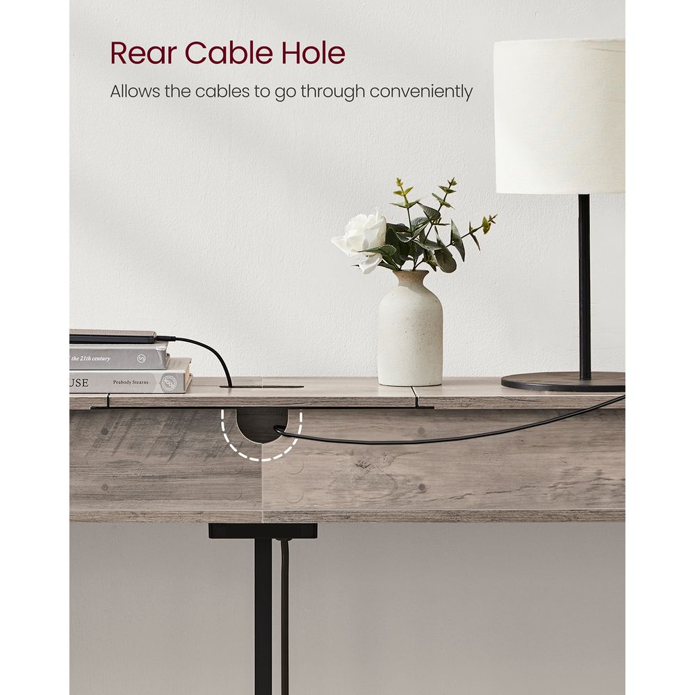 Console Table - 70 Inch - With Outlets And Shelves