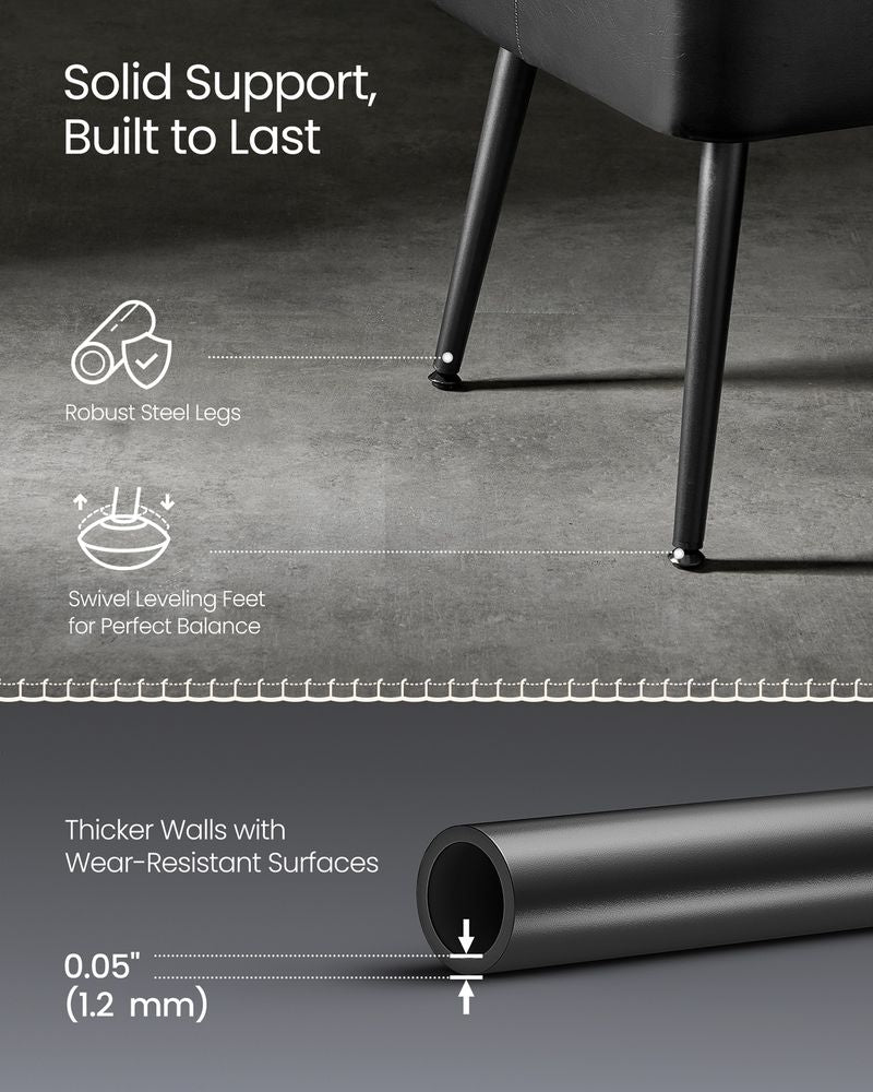 Ottoman Bench With Legs - Upholstered Seating - Multi Purpose