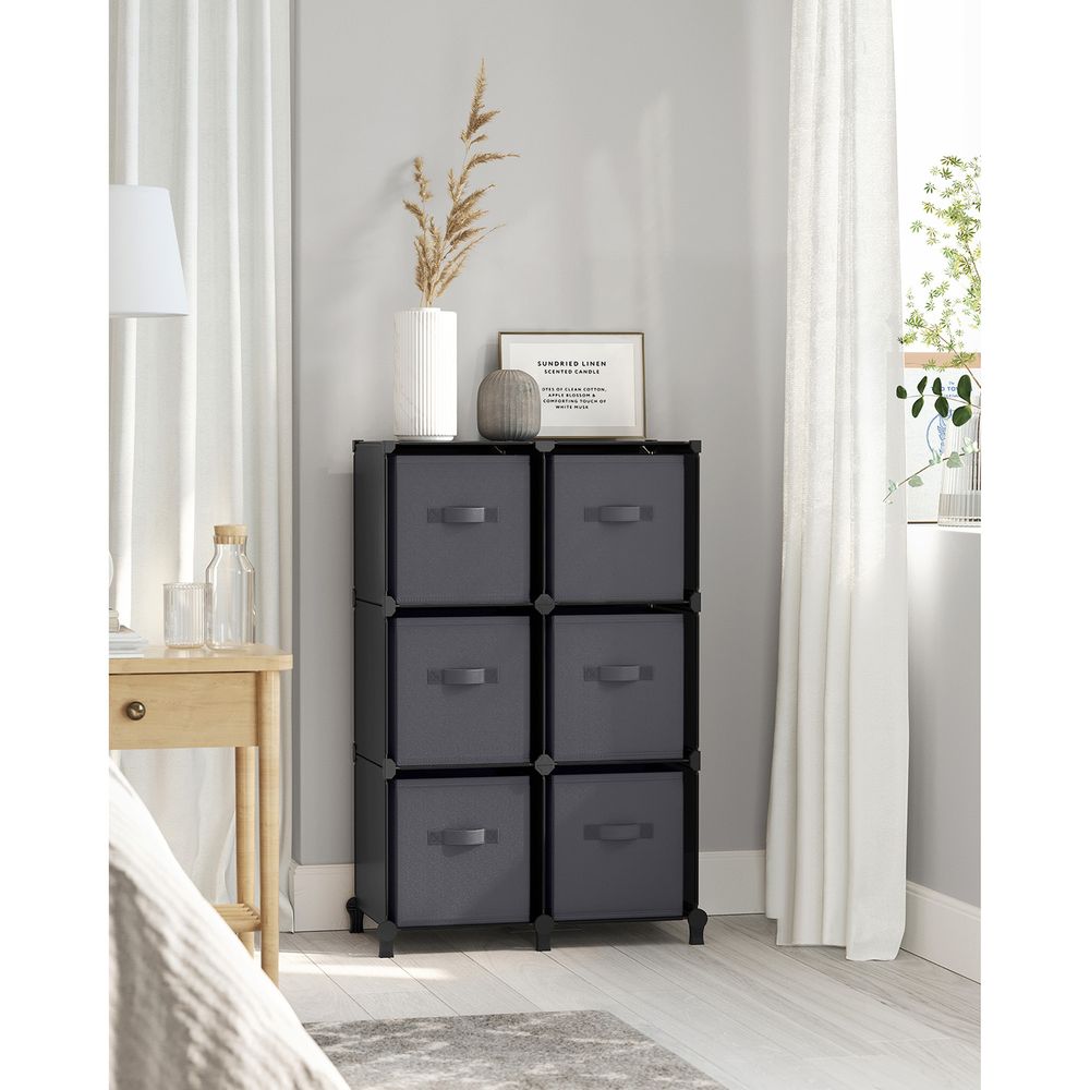 Cube Storage Organizer - With Storage Boxes - Set Of 16