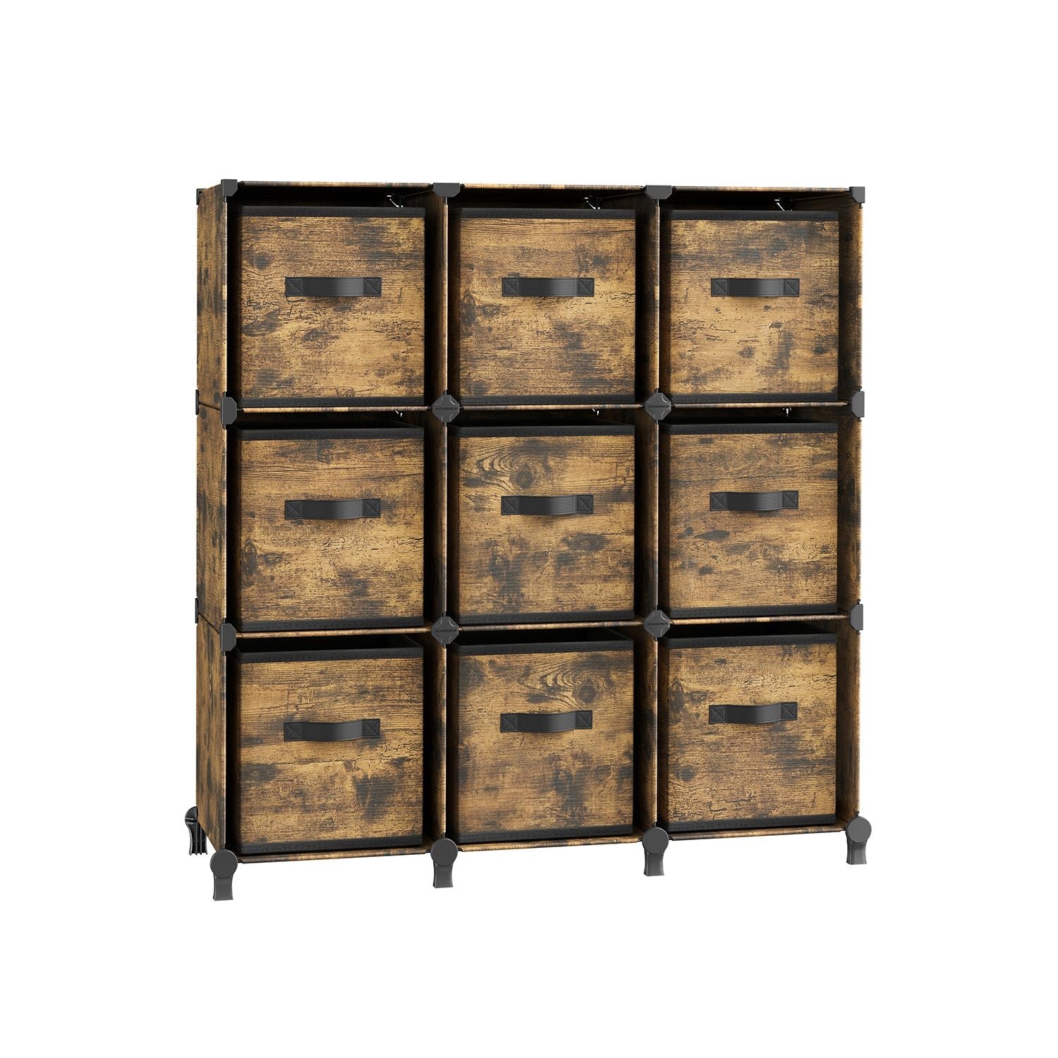 Cube Storage Organizer - With Storage Boxes - Set Of 16