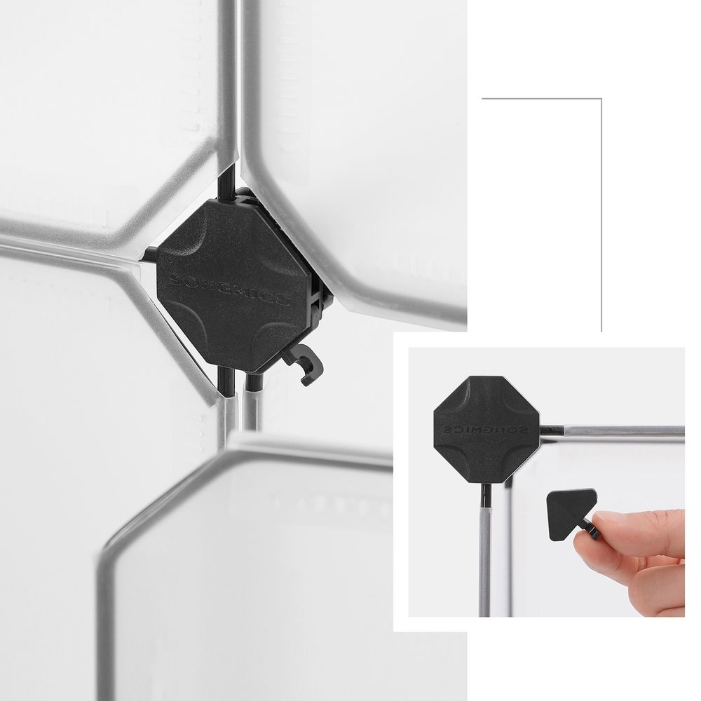 Cube Storage Organizer - With Doors - Set Of 12 Plastic Cubes