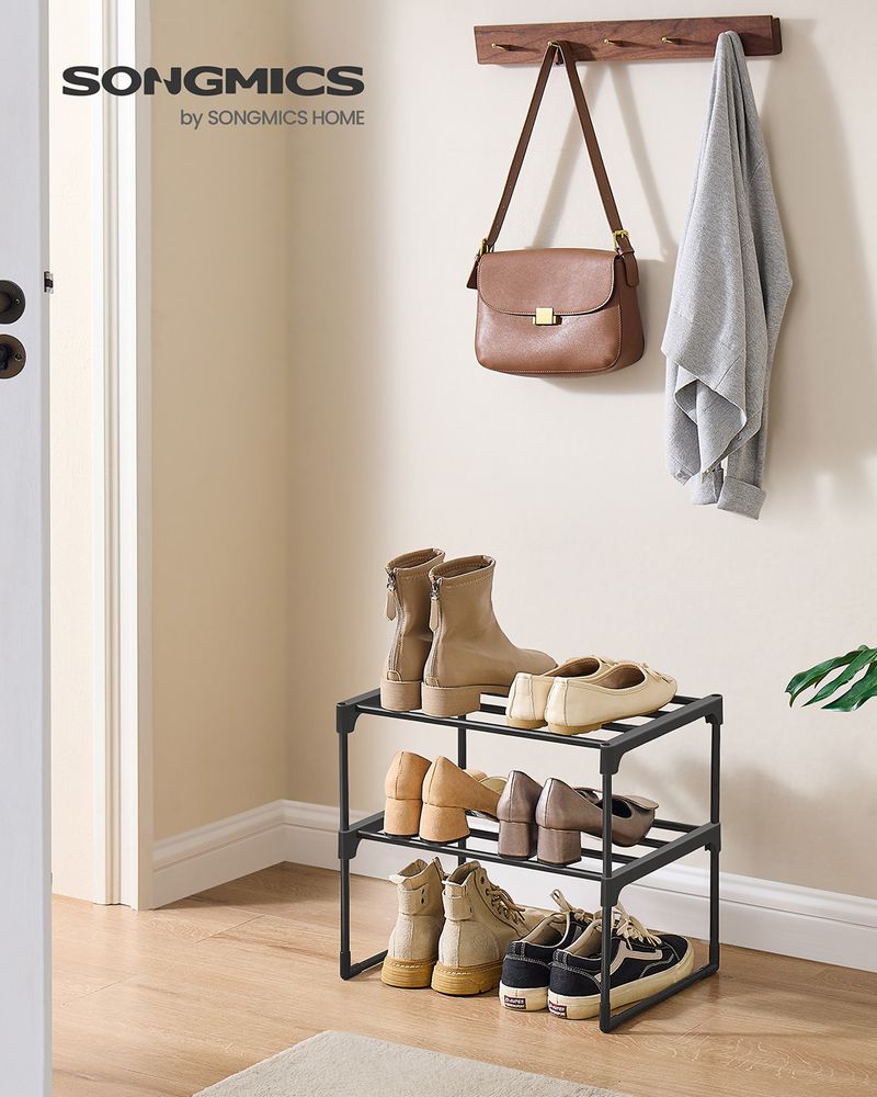 Metal Shoe Rack – Multi Tier Storage – Entryway & Closet Organizer