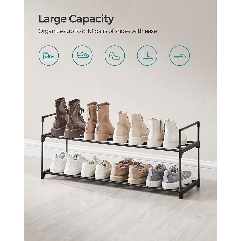 Metal Shoe Rack – Multi Tier Storage – Entryway & Closet Organizer