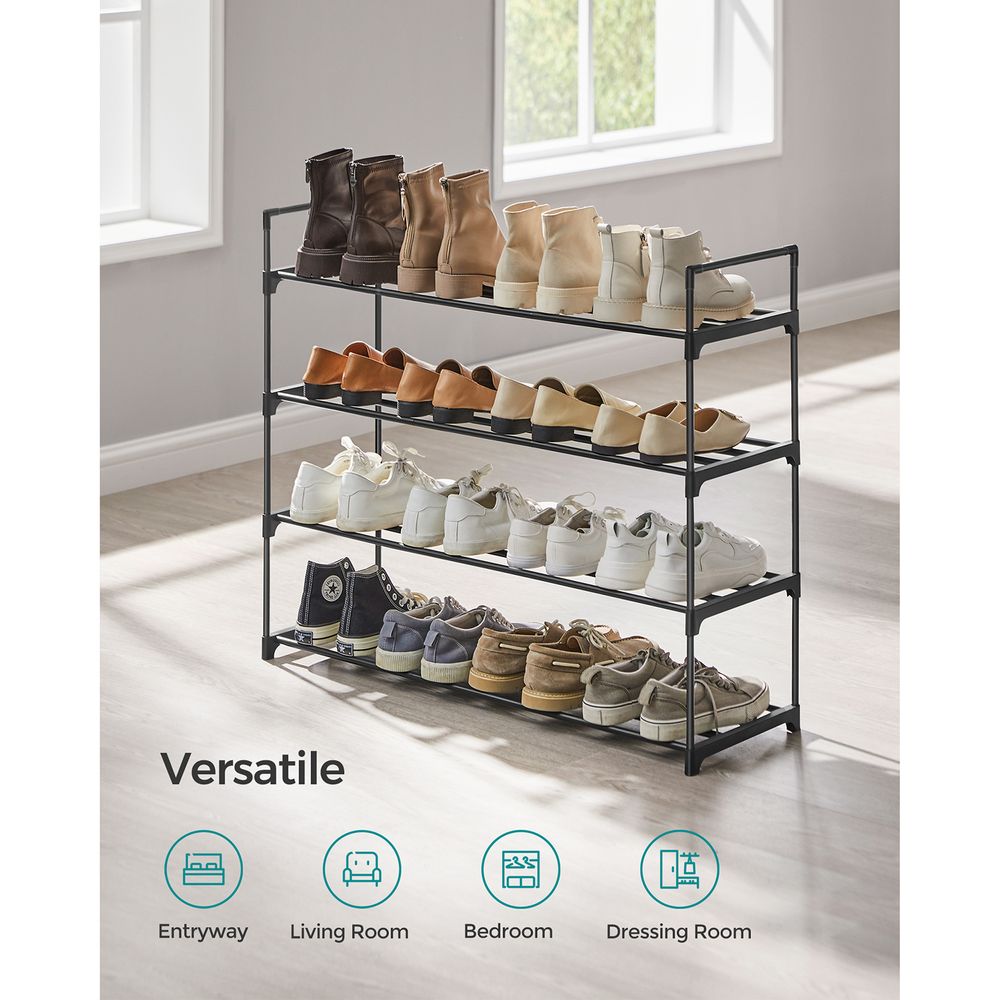 Metal Shoe Rack – Multi Tier Storage – Entryway & Closet Organizer