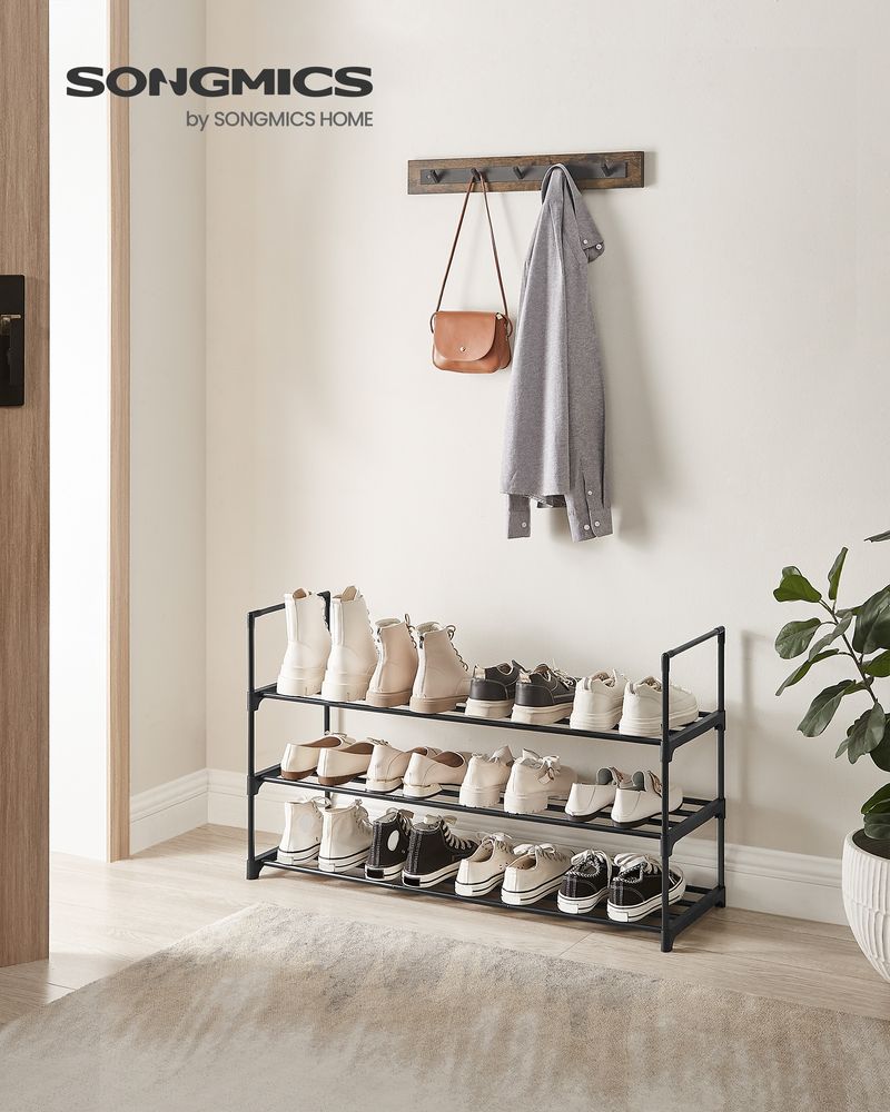 Metal Shoe Rack – Multi Tier Storage – Entryway & Closet Organizer