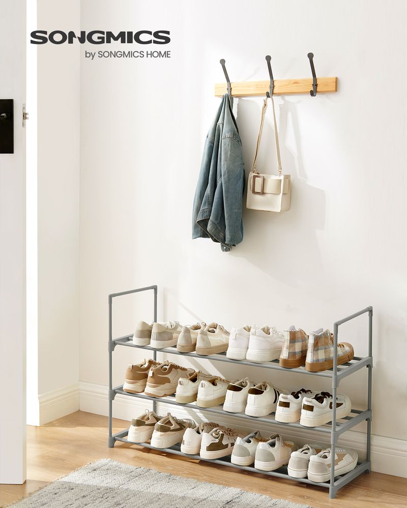 Metal Shoe Rack – Multi Tier Storage – Entryway & Closet Organizer