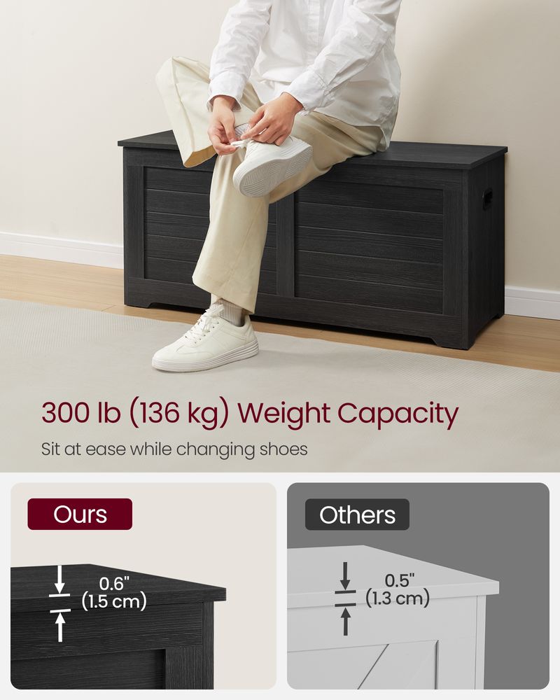 Storage Chest - With 2 Safety Hinges - Multi Purpose Storage