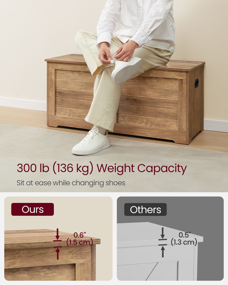 Storage Chest - With 2 Safety Hinges - Multi Purpose Storage