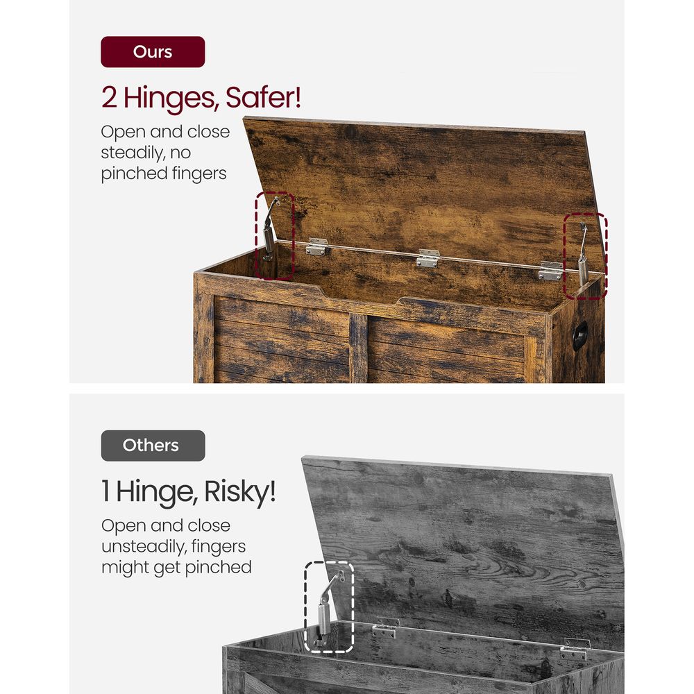 Storage Chest - With 2 Safety Hinges - Multi Purpose Storage