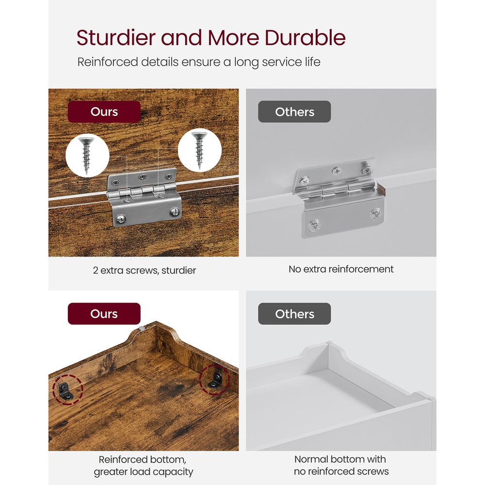 Storage Chest - With 2 Safety Hinges - Multi Purpose Storage