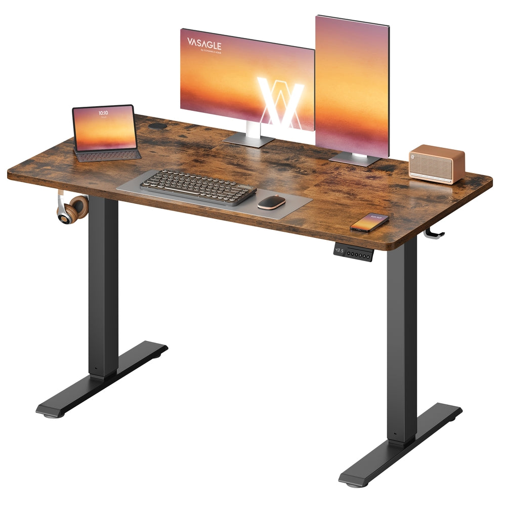 Standing Desk – Electric Height Adjustable – Memory Presets & Hooks