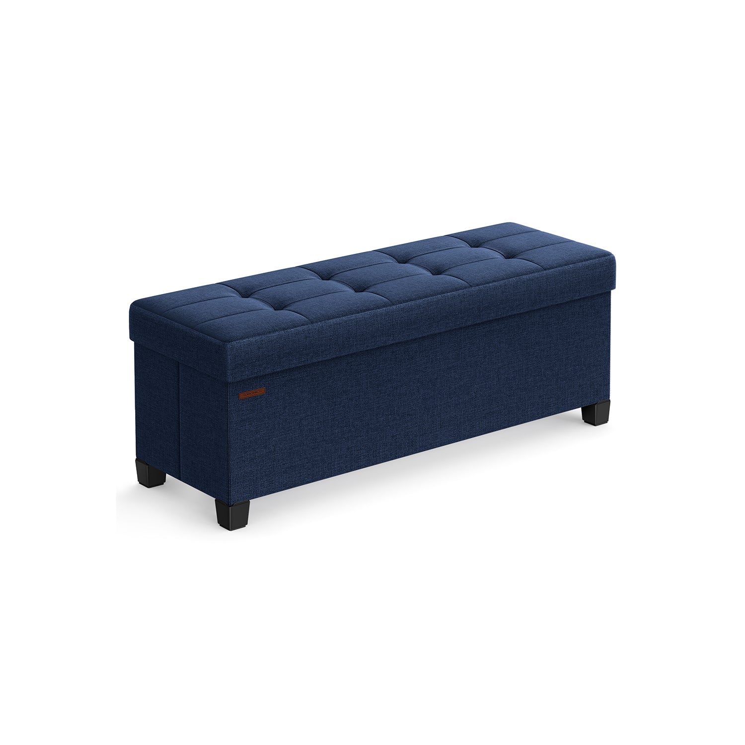 Storage Ottoman Bench - 43.3 Inch - Linen Look Seating