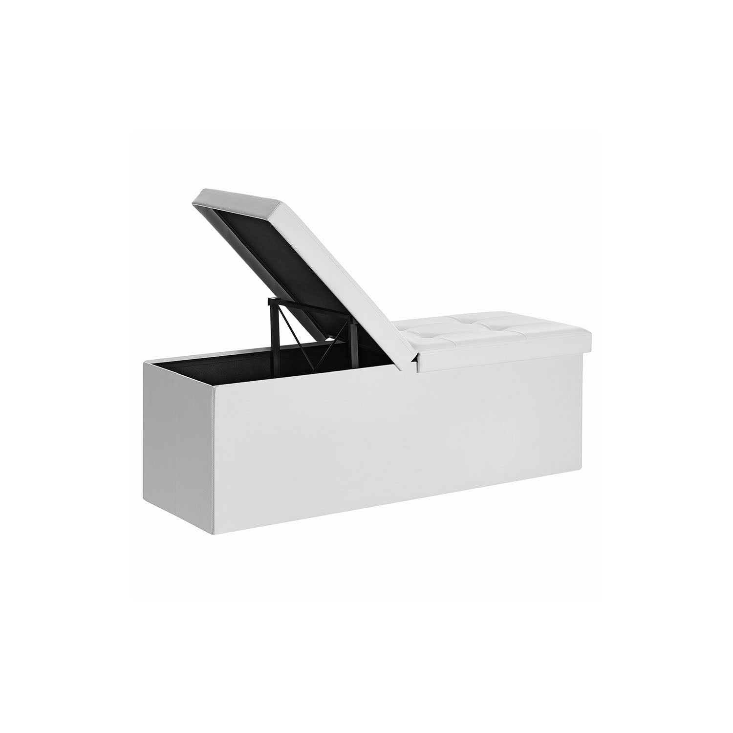 Storage Ottoman Bench - 30 Inch Folding - Flip Top Lid