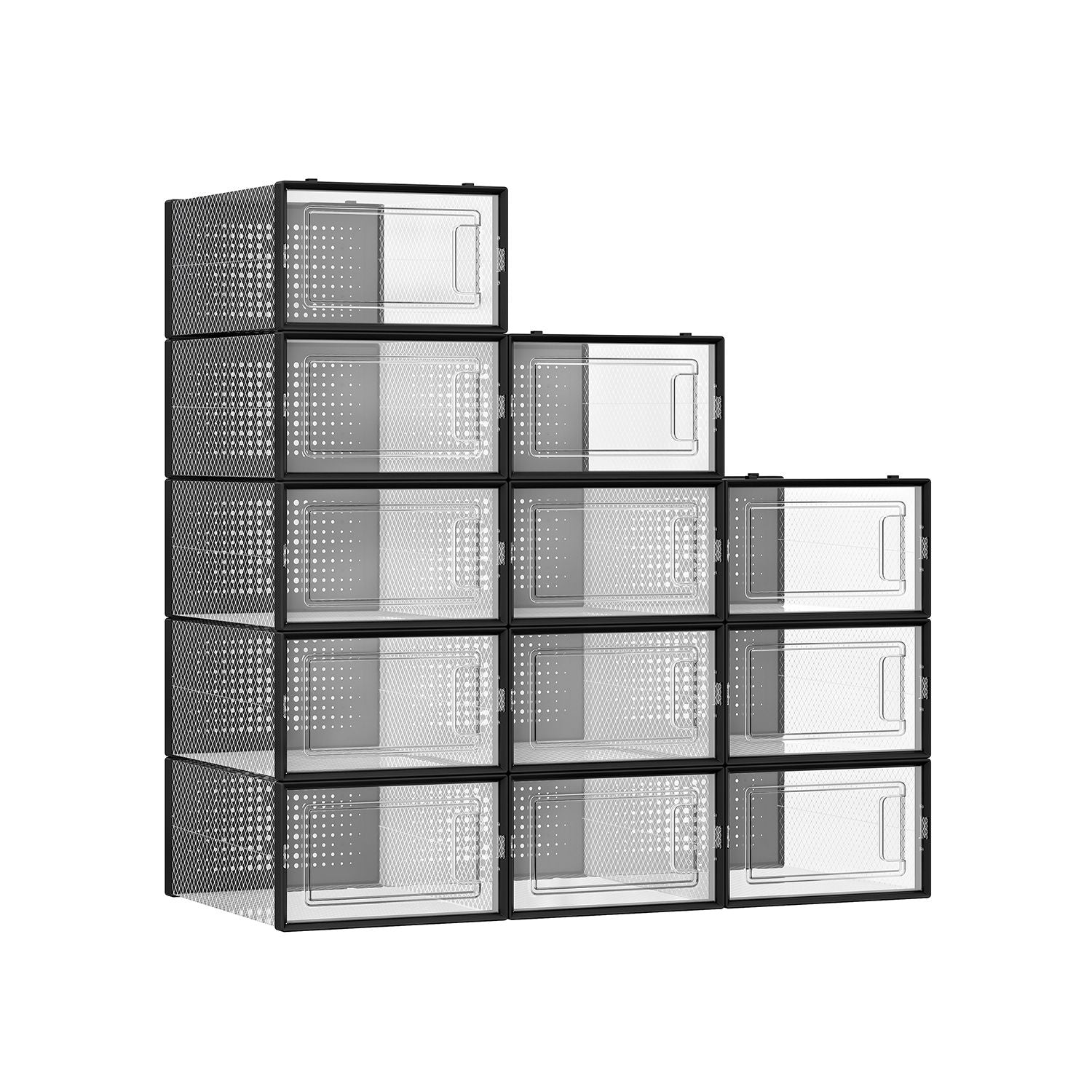 Shoe Storage Boxes - Pack Of 12–18 - Fits US Size 11–13