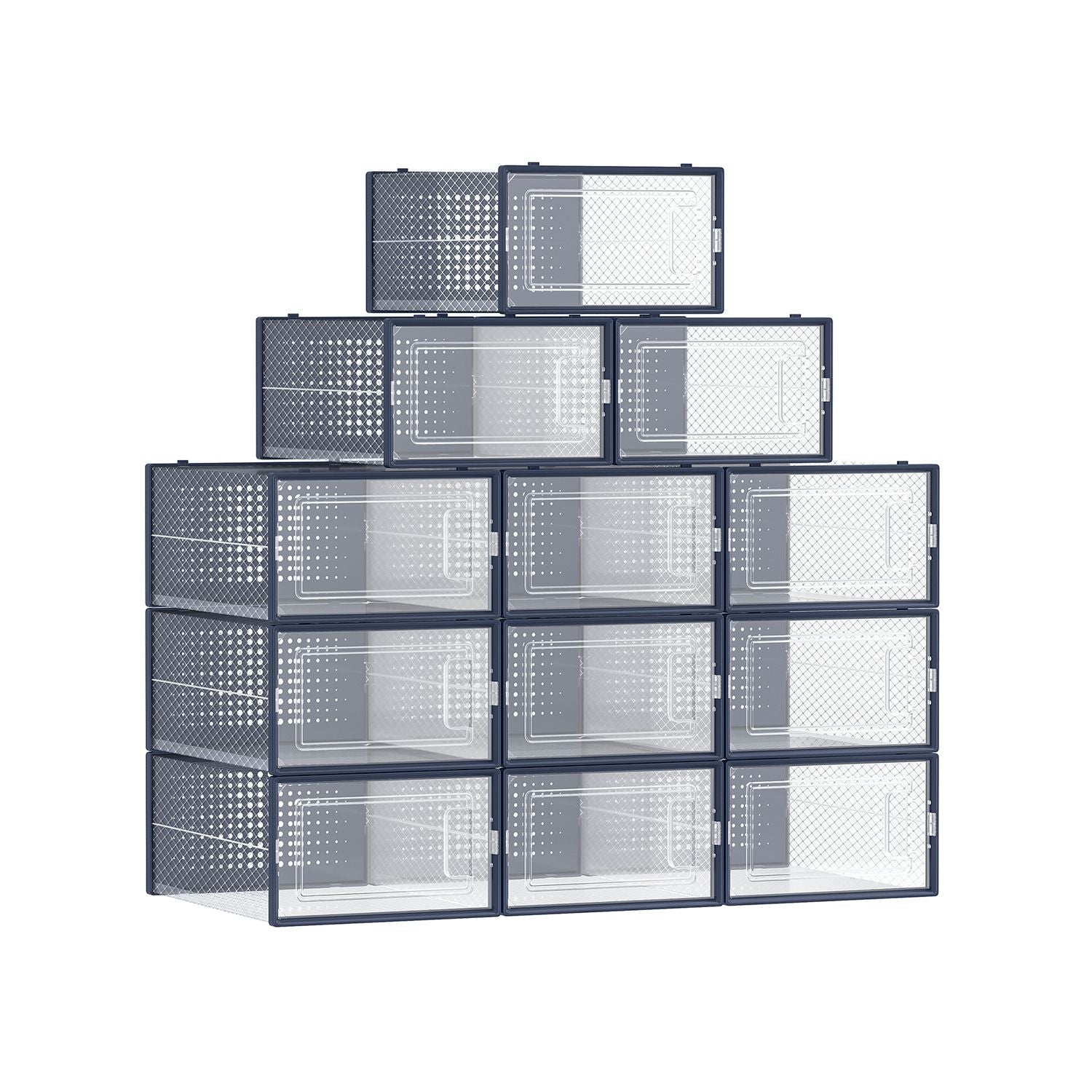 Shoe Storage Boxes - Pack Of 12–18 - Fits US Size 11–13
