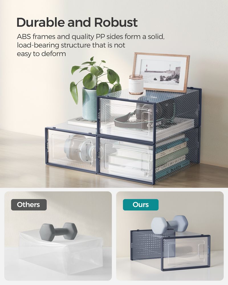 Shoe Storage Boxes - Pack Of 12–18 - Fits US Size 11–13