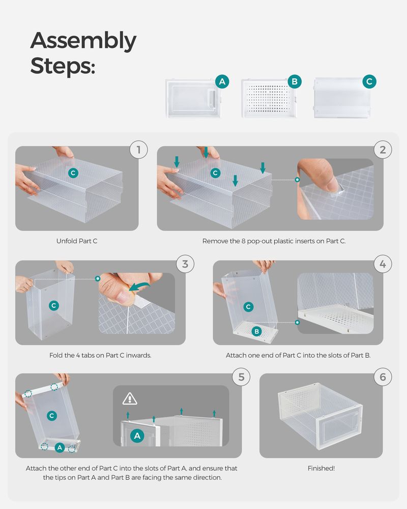 Shoe Storage Boxes - Pack Of 12–18 - Fits US Size 11–13