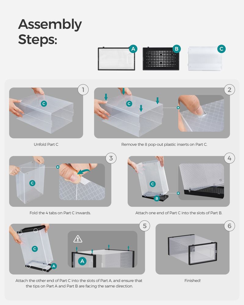 Shoe Storage Boxes - Pack Of 12–18 - Fits US Size 11–13