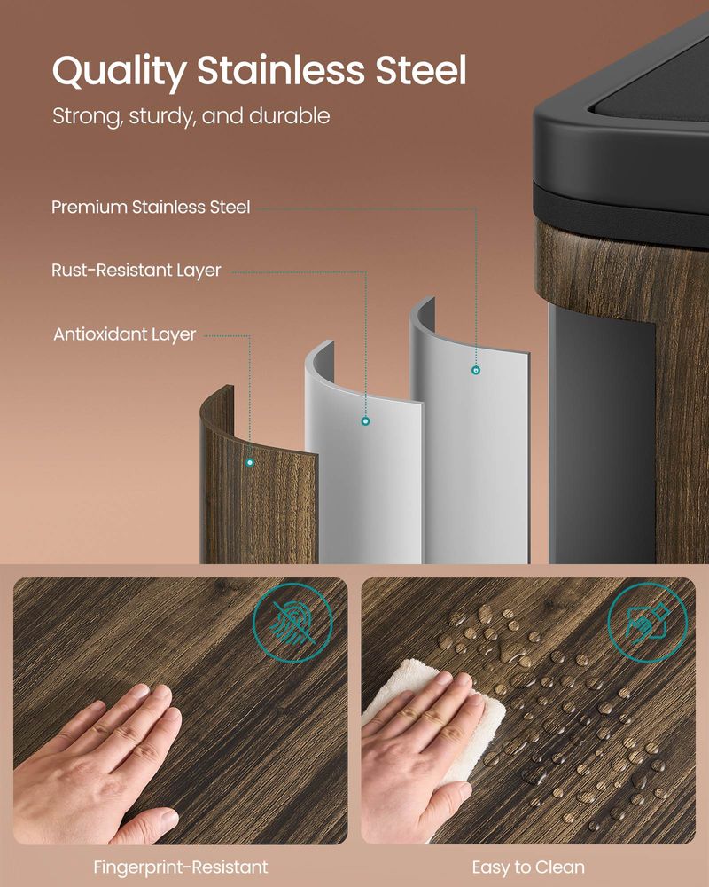 Trash Can - 2 x 8 Gallon - 2 Inner Buckets - Kitchen Use