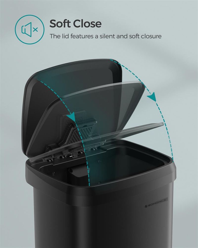 Trash Can - 13 & 18 Gallons Stainless Steel - Pedal Lid