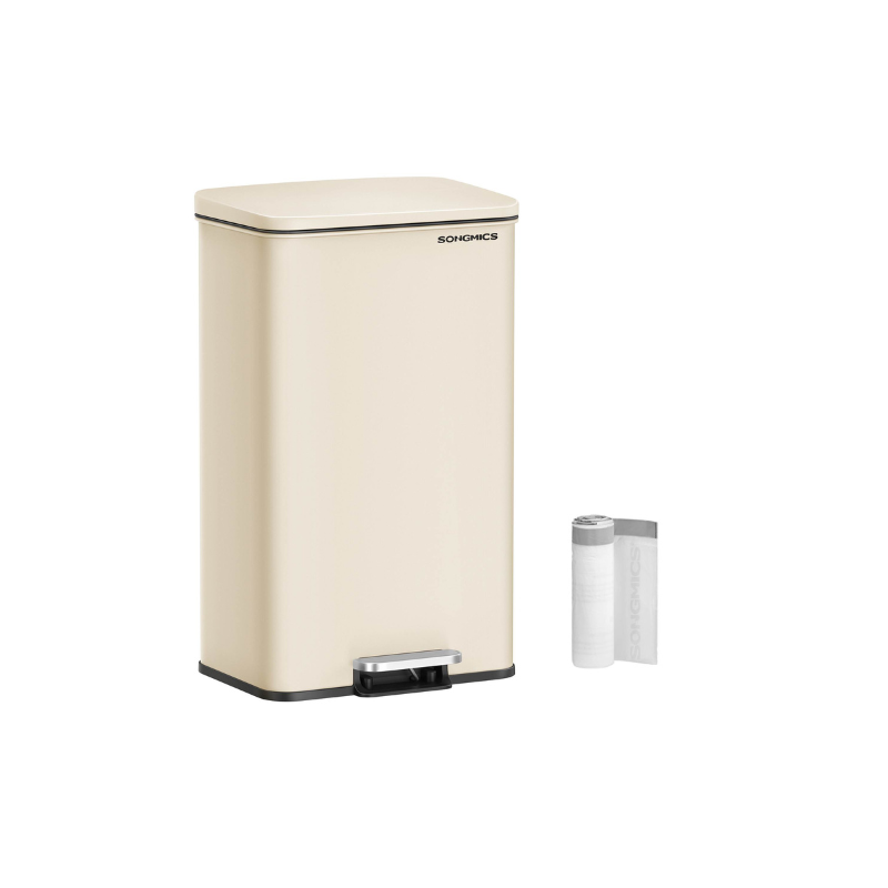 10.5 Gallon Kitchen Trash Can With Lid Soft Close Stainless Steel