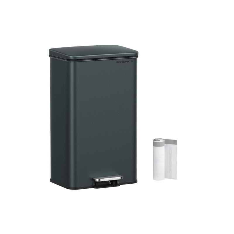 10.5 Gallon Kitchen Trash Can With Lid Soft Close Stainless Steel