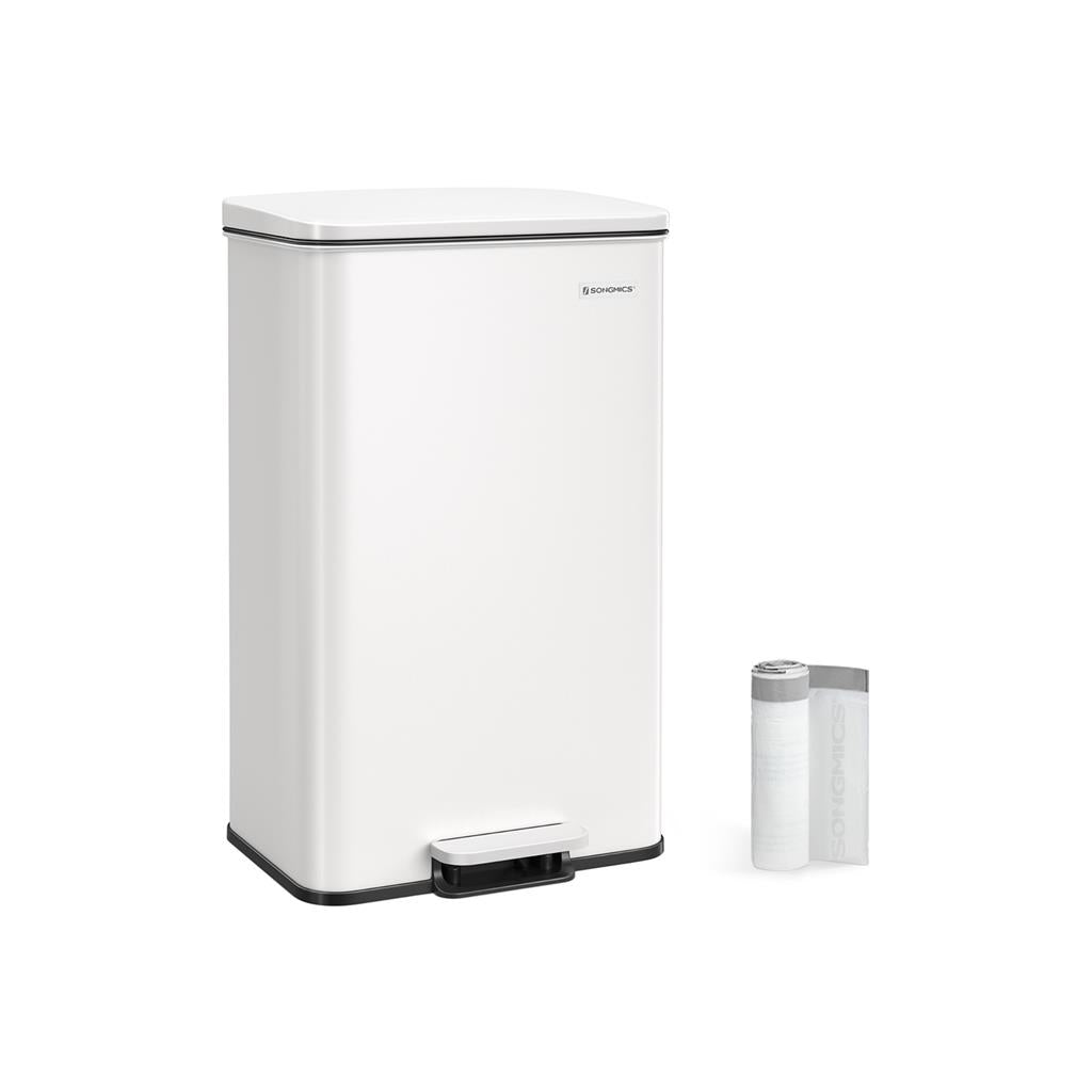 10.5 Gallon Kitchen Trash Can With Lid Soft Close Stainless Steel