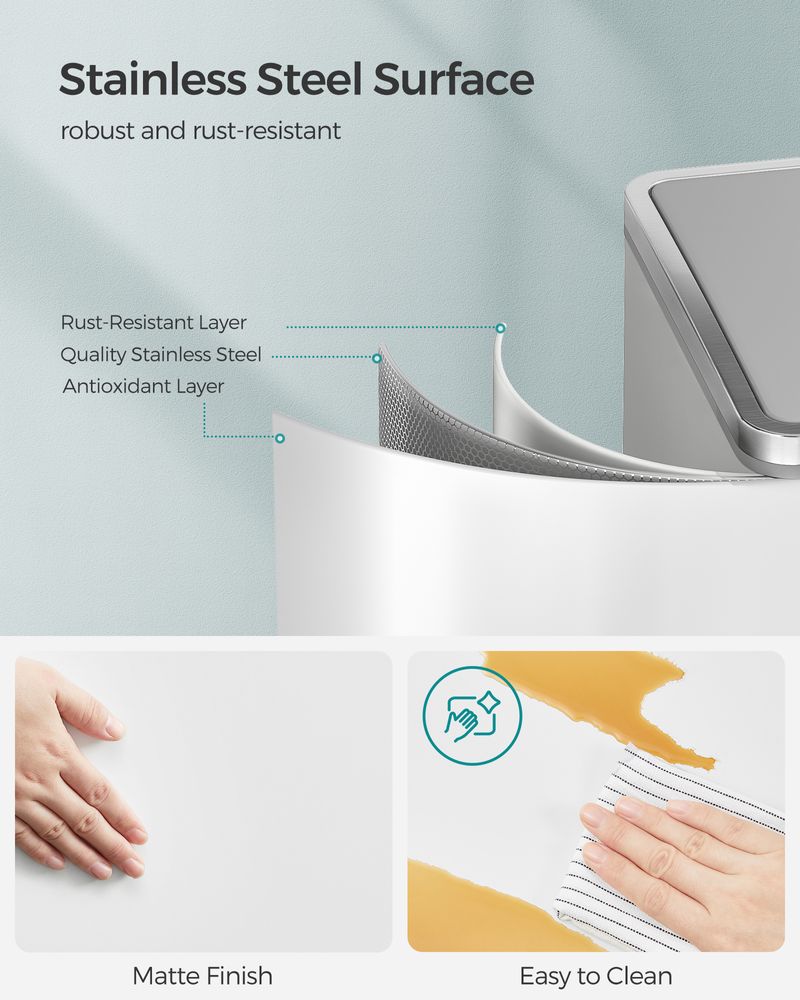 Trash Can - 2 x 8 Gallon - 2 Inner Buckets - Kitchen Use