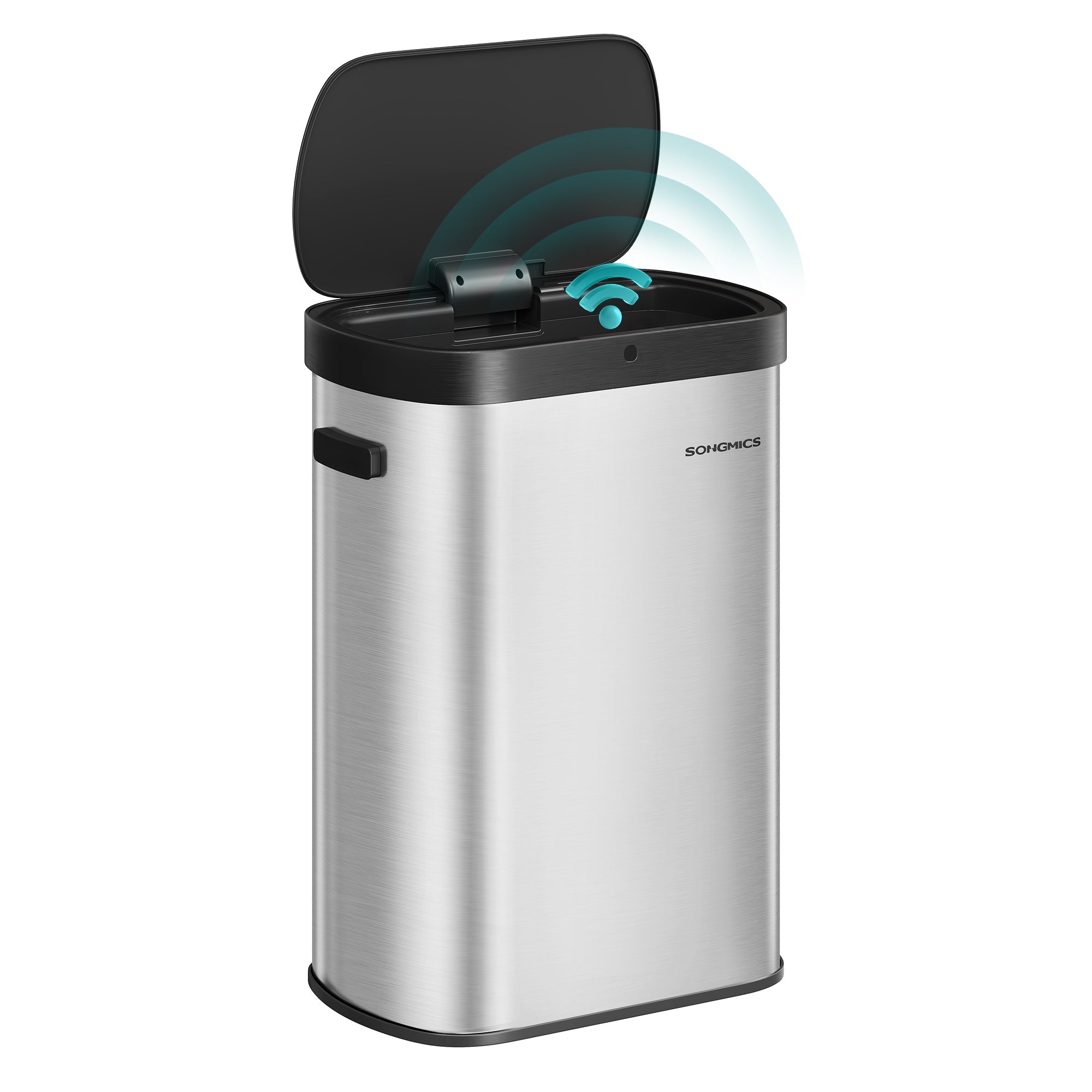13 Gallon Motion Sensor Trash Can – Dual Open – Soft Close Lid