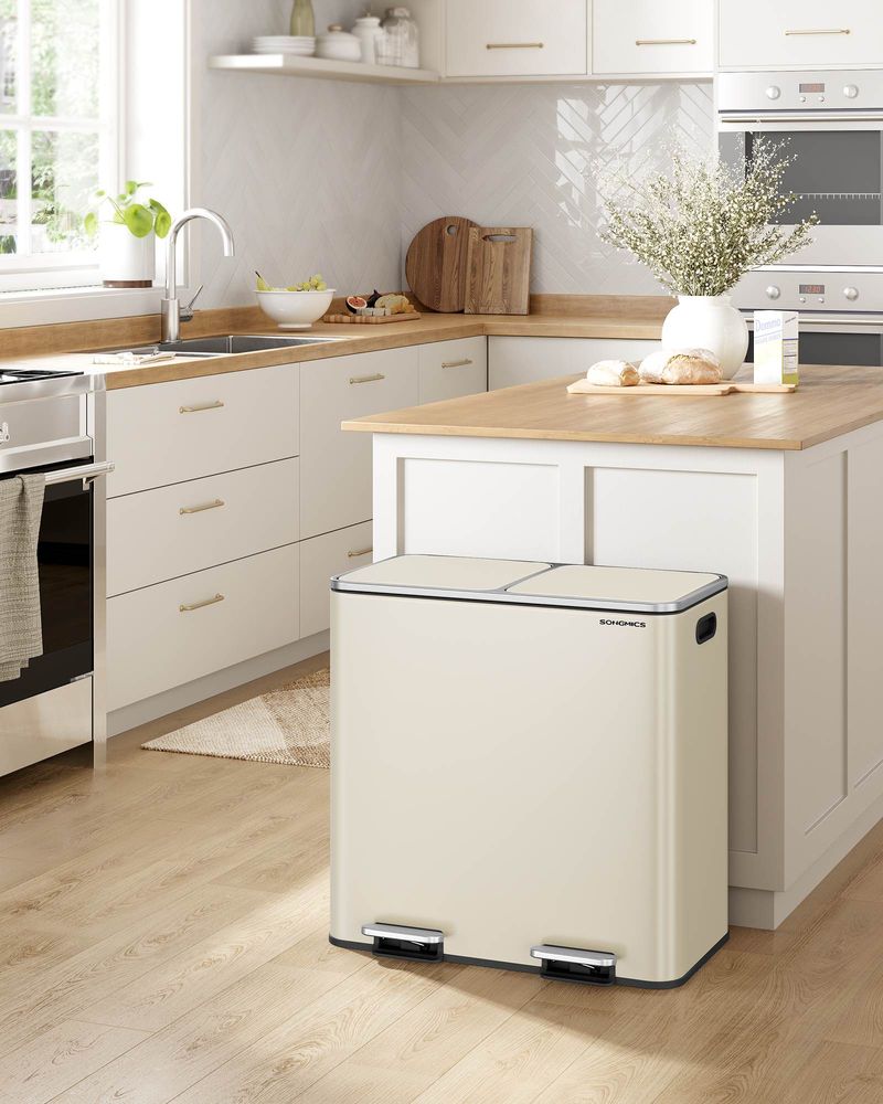 Trash Can - Dual 10.6 Gallon - Soft Close Pedal Kitchen