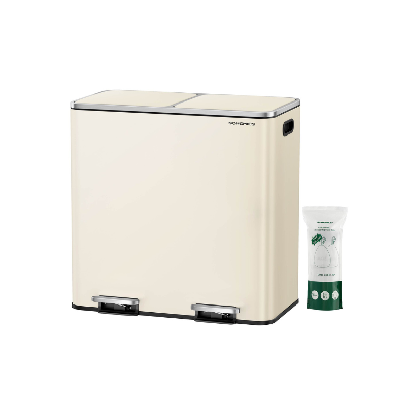 Trash Can - Dual 10.6 Gallon - Soft Close Pedal Kitchen