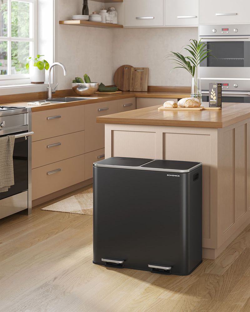 Trash Can - Dual 10.6 Gallon - Soft Close Pedal Kitchen