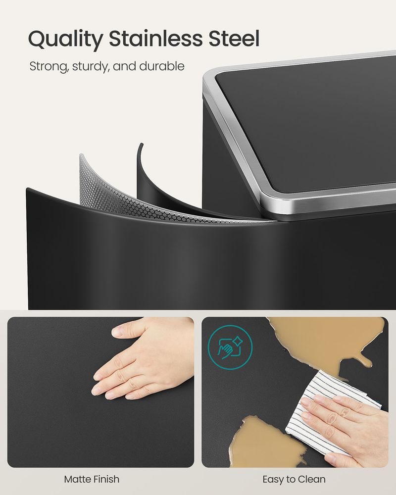 Trash Can - Dual 10.6 Gallon - Soft Close Pedal Kitchen