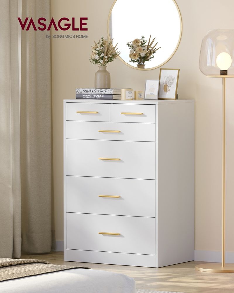 6 Drawer Dresser Chest Storage Cabinet Bedroom Organizer