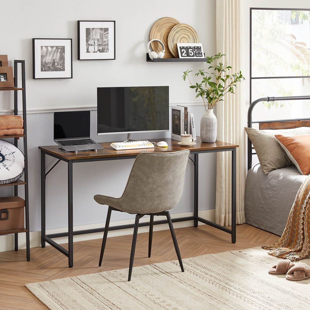 Writing Desk – 55 Inch – Industrial Brown Office Desk