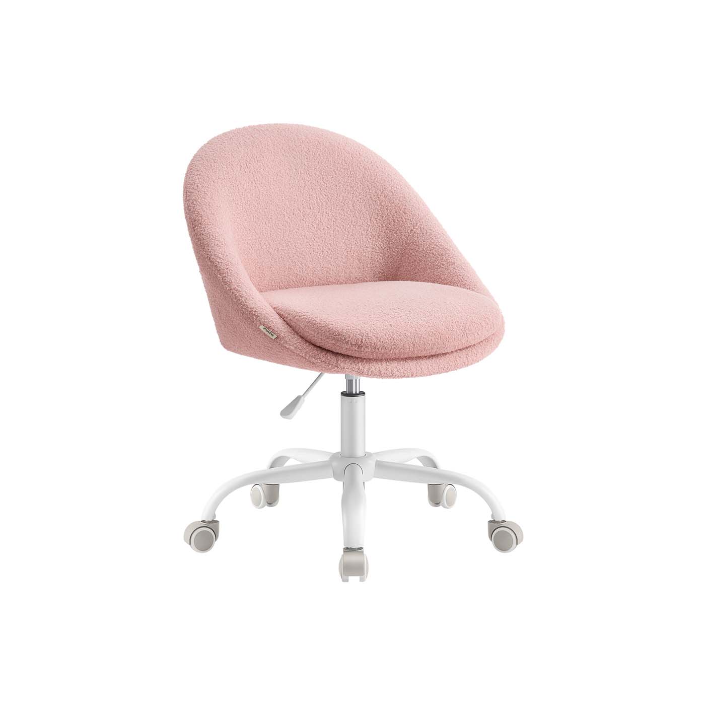 Ergonomic Swivel Vanity Chair - With Back And Wheels