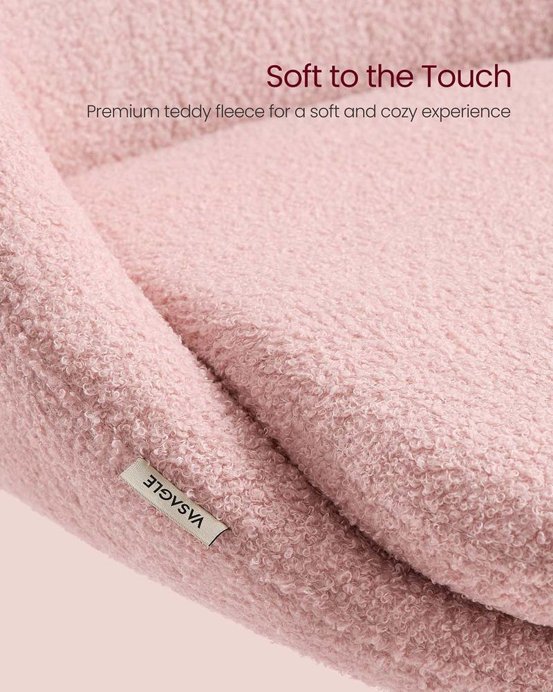 Ergonomic Swivel Vanity Chair - With Back And Wheels