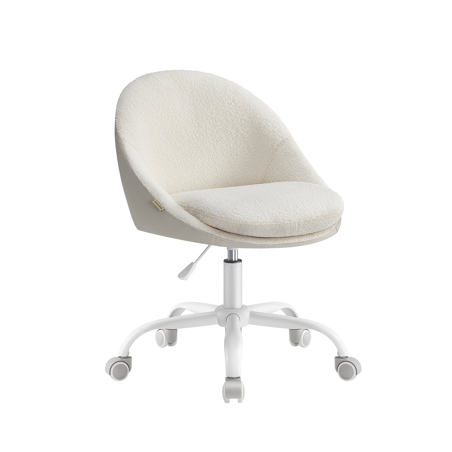 Ergonomic Swivel Vanity Chair - With Back And Wheels